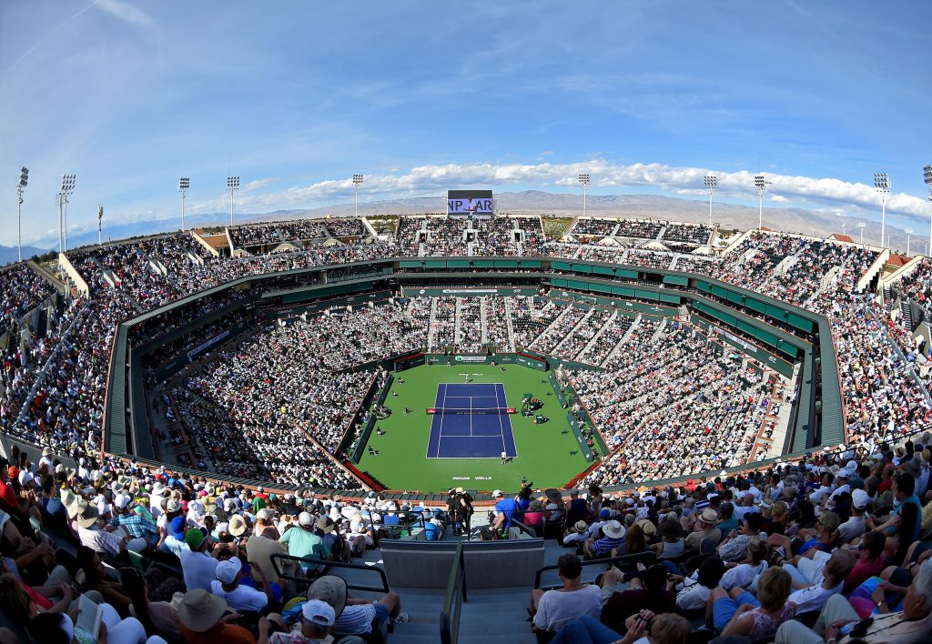 ورزشگاه Indian Wells Tennis Garden، بعد از ورزشگاه آرتور اش شهر نیویورک، بزرگ ترین ورزشگاه تنیس جهان است