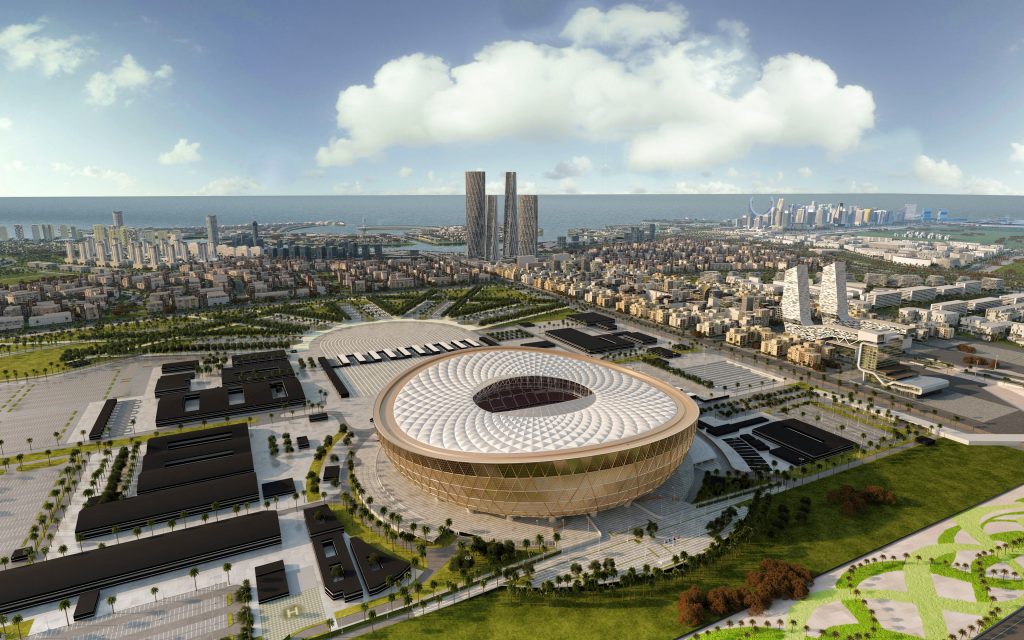 lusail iconic stadium 4k qatar stars league lusail football stadium