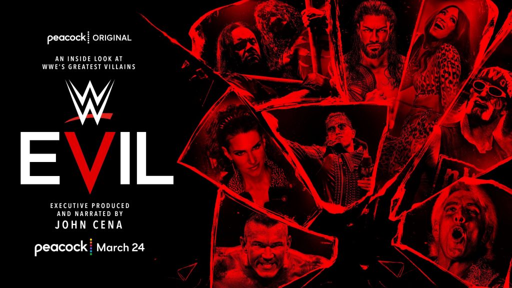 مستند WWE Evil که ساخت سال 2022 است، به برخی از ستاره های کمپانی WWE می پردازد که به منفی بودن و چهره هیل معروف هستند
