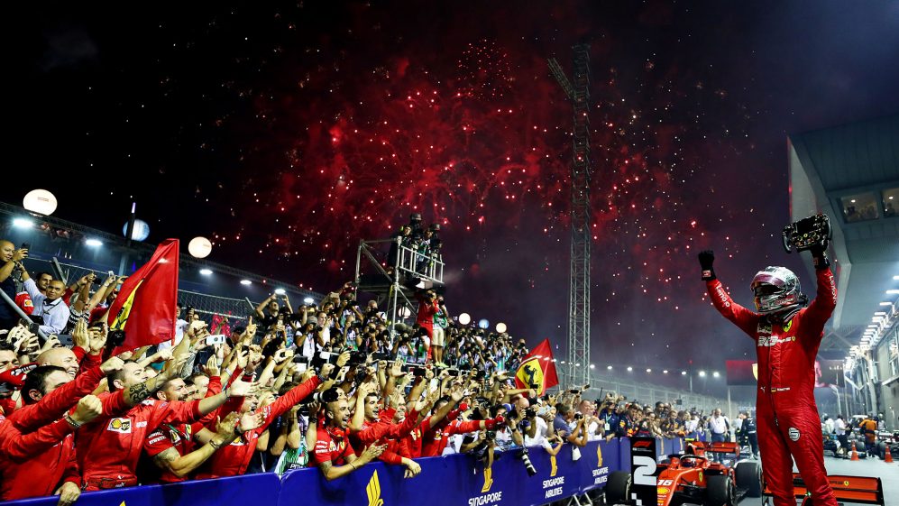 سباستین فتل با 5 پیروزی، رکورددار گرندپری سنگاپور به شمار می رود 