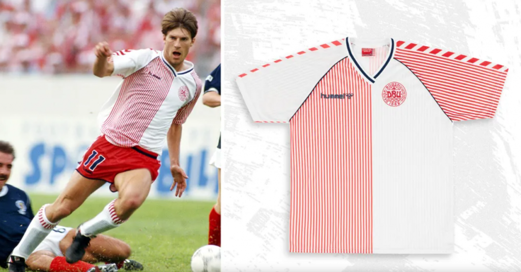 لباس دوم دانمارک در جام جهانی 1986